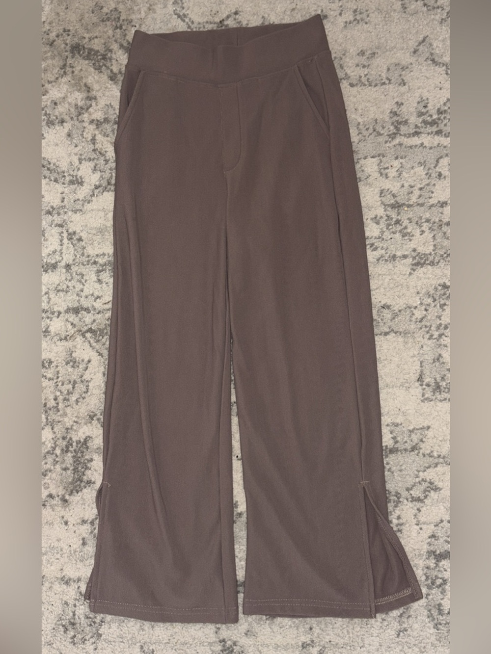 Move Theology Ribbed Flare Pants